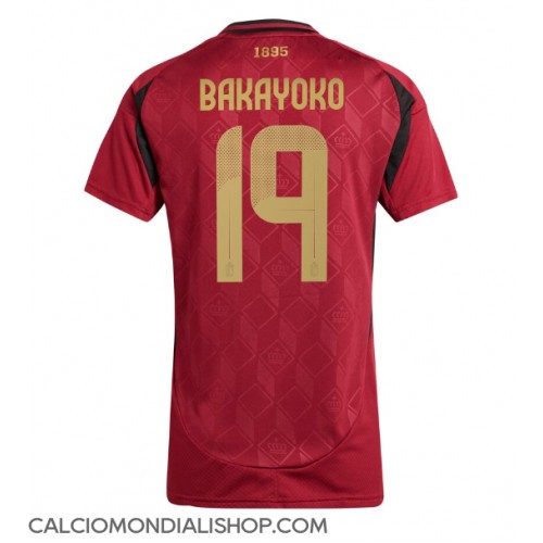 Maglie da calcio Belgio Johan Bakayoko #19 Prima Maglia Femminile Europei 2024 Manica Corta